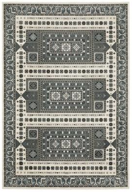 Style Haven Ripley Moroccan Grey/ Blue Mixed Pile Area Rug