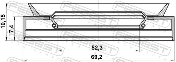 Febest Dichtring, Radnabe 95tbs54690710x Für Suzuki