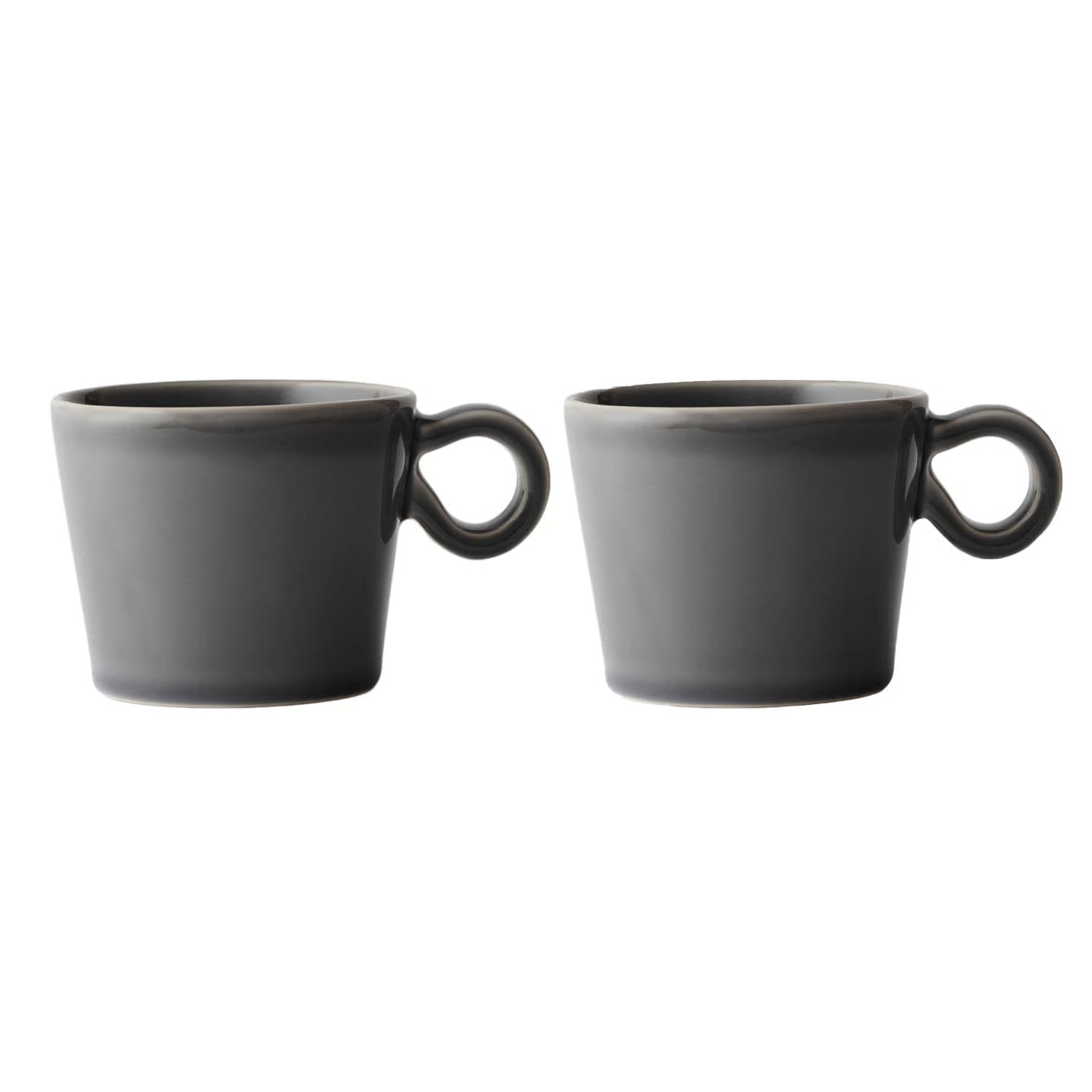 PotteryJo Daria kop met oor 2-pack Clean grey