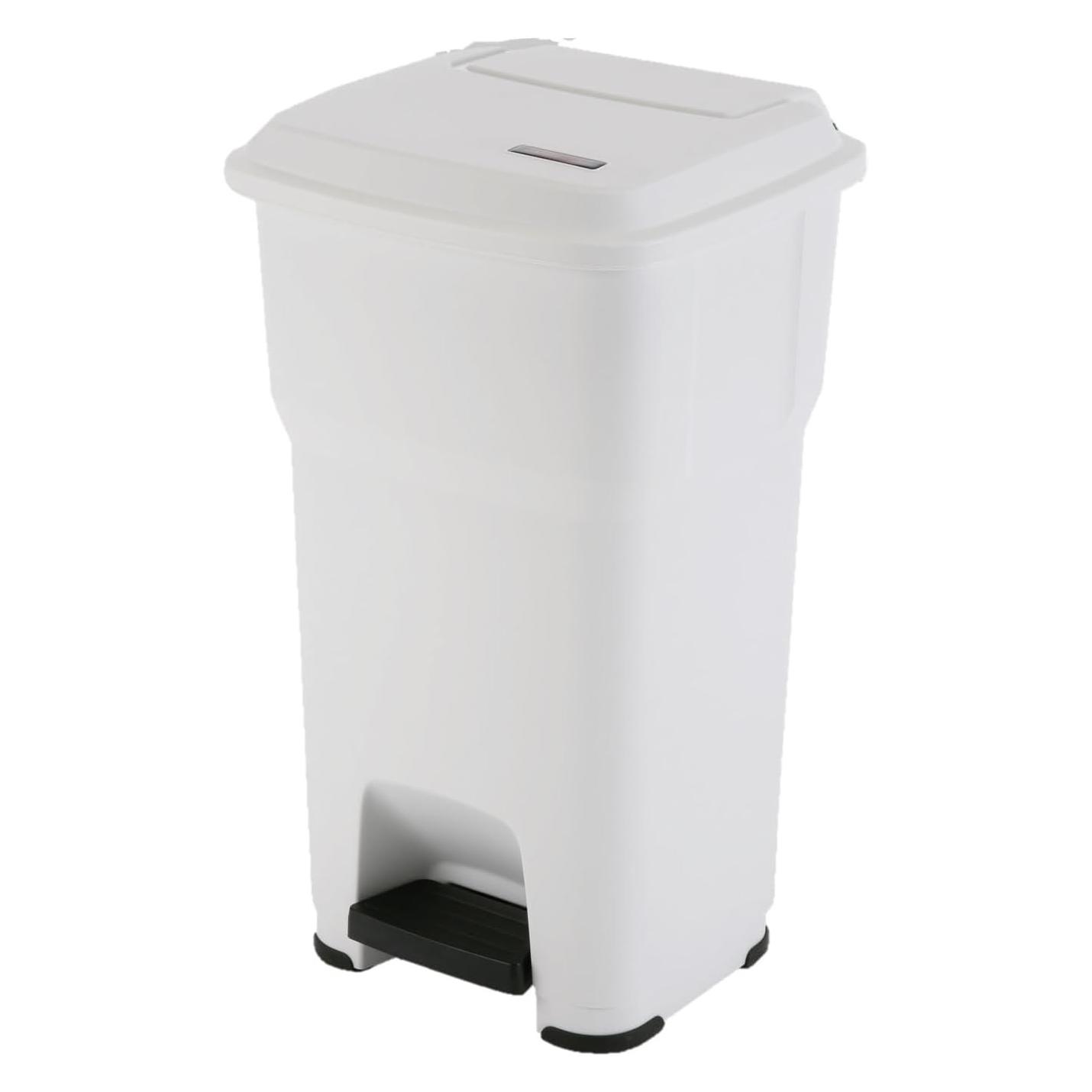 Vileda Treteimer Hera - 60 L Pedalbehälter, weiss mit HACCP-Empfehlungen zur berührungslosen Nutzung (60 l) (137689)