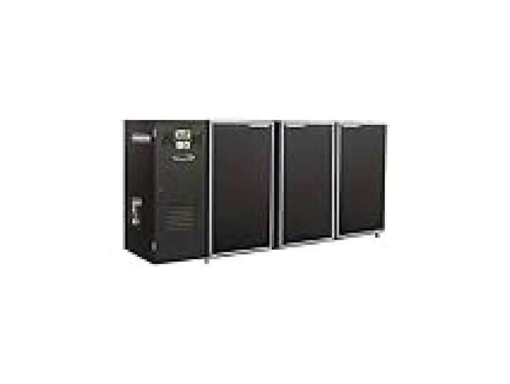 Unifrigor Arrière Bar Professionnel avec Groupe Logé 3 Portes Pleines - 436 Litres