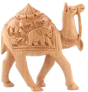 Novica Handmade Camel Ride Wood Sculpture (6 Inch)