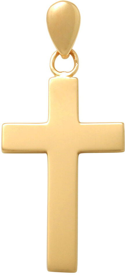 Lykken Crosses guld slätt korshänge 20 mm