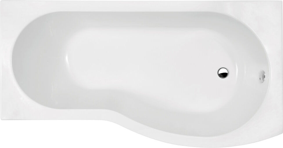 Nuie 900 mm W Acrylic Bath White 1495mm L x 900mm L