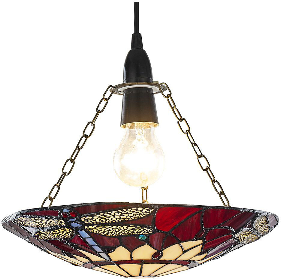 Marlow Home Co. Mitzi 1 - Light Red/Beige Bowl Pendant Red/Beige 23cm H X 30cm W X 30cm D