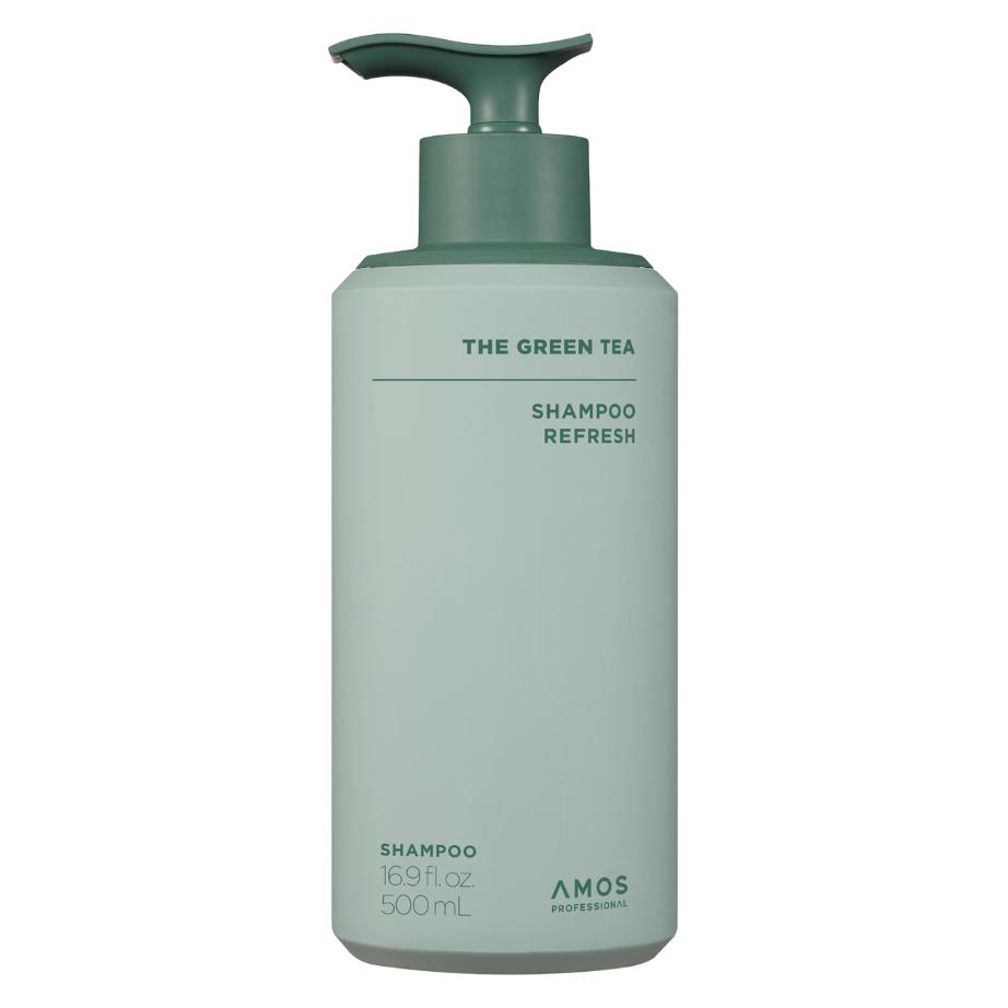 Amos Professional - The Green Tea Shampoo Refresh - Green - 500 ml (Flüssiges Shampoo, 500 ml) (8801675611858)