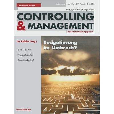Budgetierung im Umbruch ?, Taschenbuch von , Betriebswirtschaftlicher Verlag Gabler, 978-3-409-12424-9