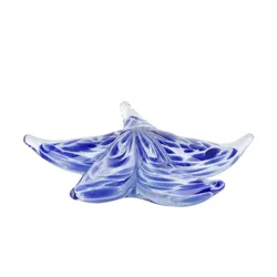 Deko Seestern   , blau , Glas , Maße (cm): B: 14 H: 3 T: 14.0