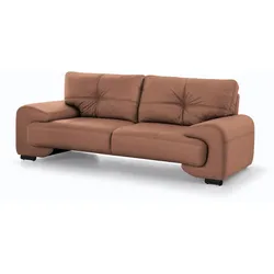 3-SITZER SOFA Omega aus Kunstleder, Dunkelorange