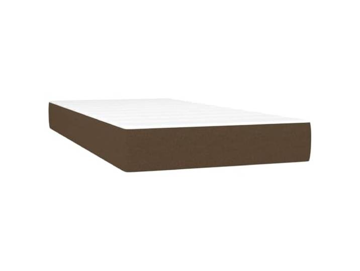FDSAQOPT Taschenfederkernmatratze Mittel Dunkelbraun 100x200x20 cm Stoff Atmungsaktiver Stoff, Taschenfedern, Schaumstoff, mittelhart, 100x200x20 cm, dunkelbraun