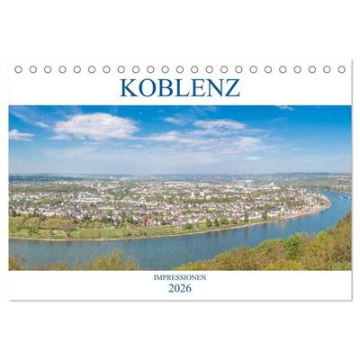 Koblenz Impressionen (Tischkalender 2026 DIN A5 quer), CALVENDO Monatskalender