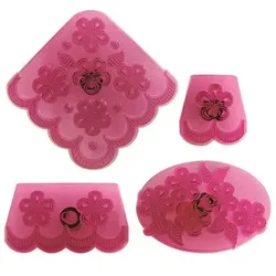 Ausstechformen „Blumenrand“, 4 St.