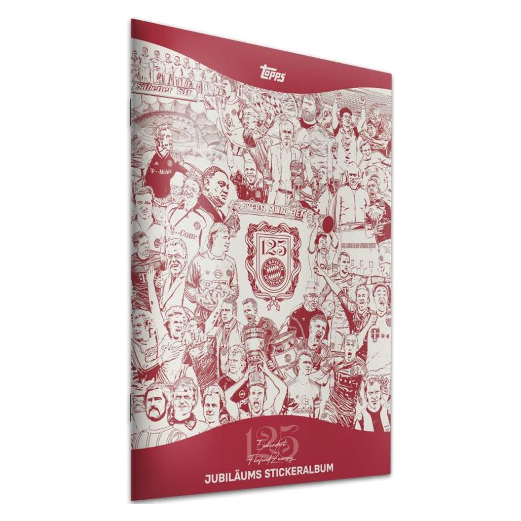 Topps 125 Jahre FC Bayern München Sticker Sammelalbum *Deutsche Version* (6 Sticker) (65170320)