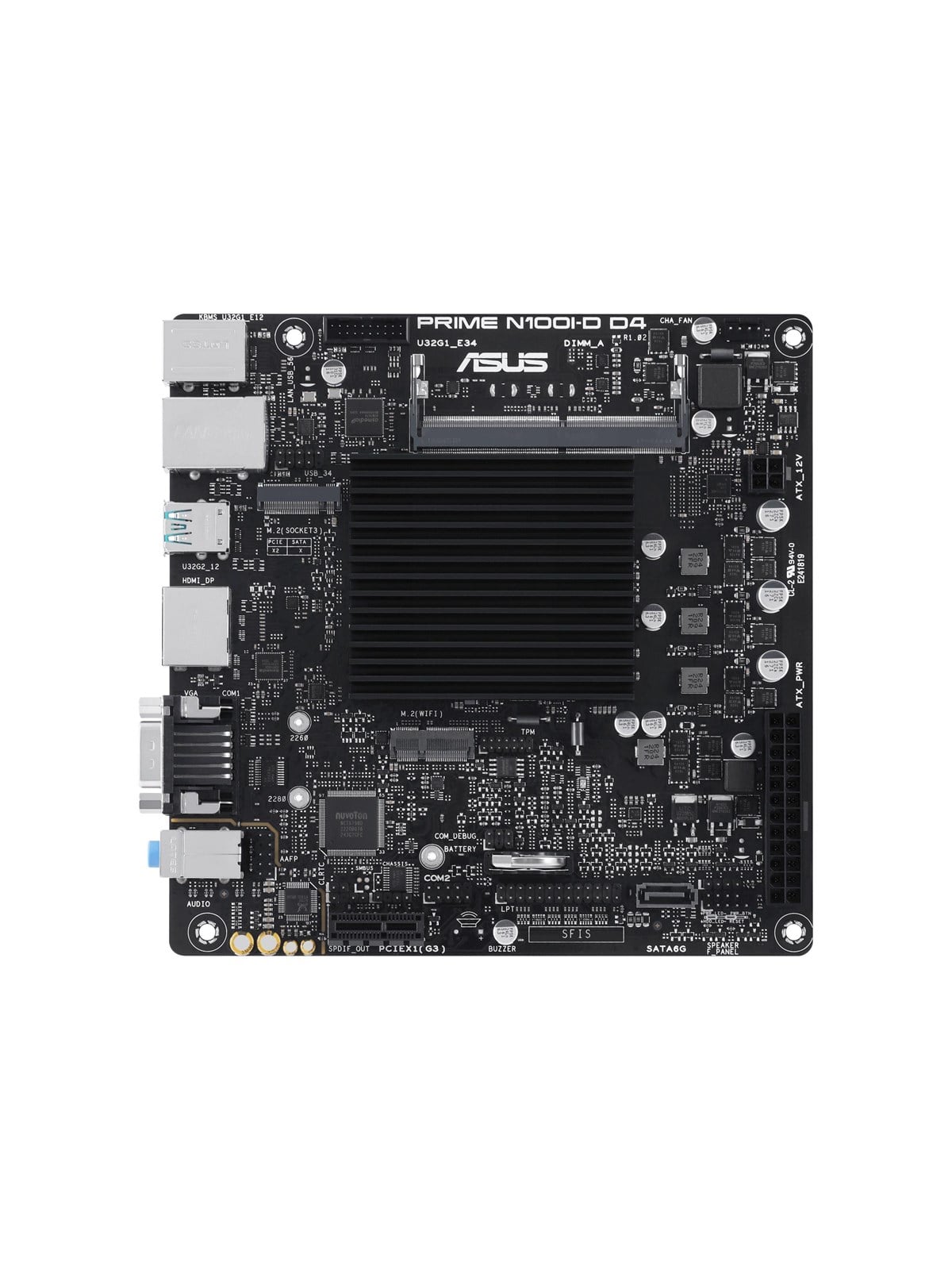 ASUS PRIME N100I-D D4 Mainboard - DDR4 RAM - Mini-ITX