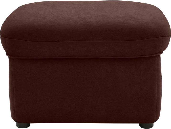 Hocker DOMO COLLECTION Faenza , braun (dunkelbraun), B:60cm H:41cm T:60cm, 100% Polyester, Hocker, Hocker, DOMO collection Hocker, in grosser Farbvielfalt