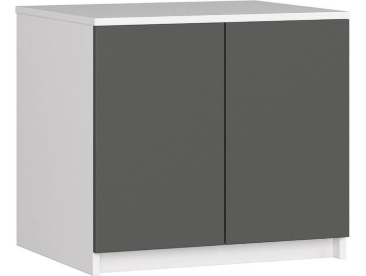 Akord Haut De Meuble Pour Armoire Star Blanc/Gris Graphite 60X51X55