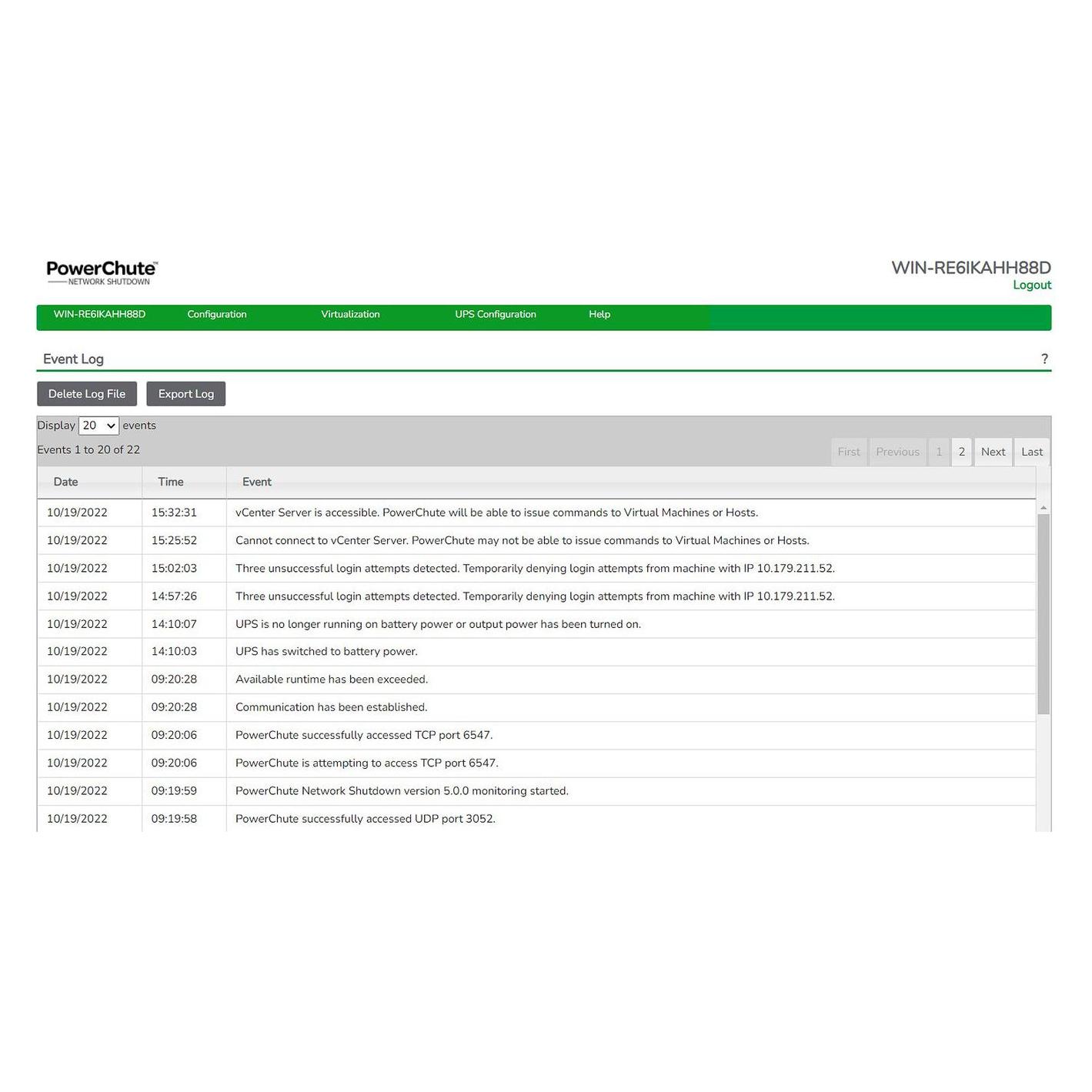 APC PowerChute Network Shutdown License for Virtualization and HCI, 6-Year (SWPCNS6Y-DIGI)
