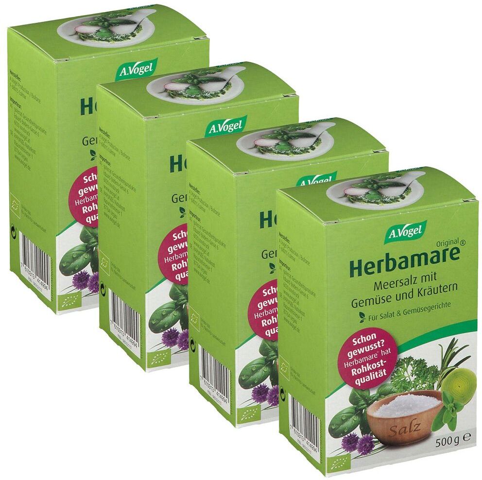 A. Vogel Herbamare Nachf A Vogel Bio x4 4x500 g Salz