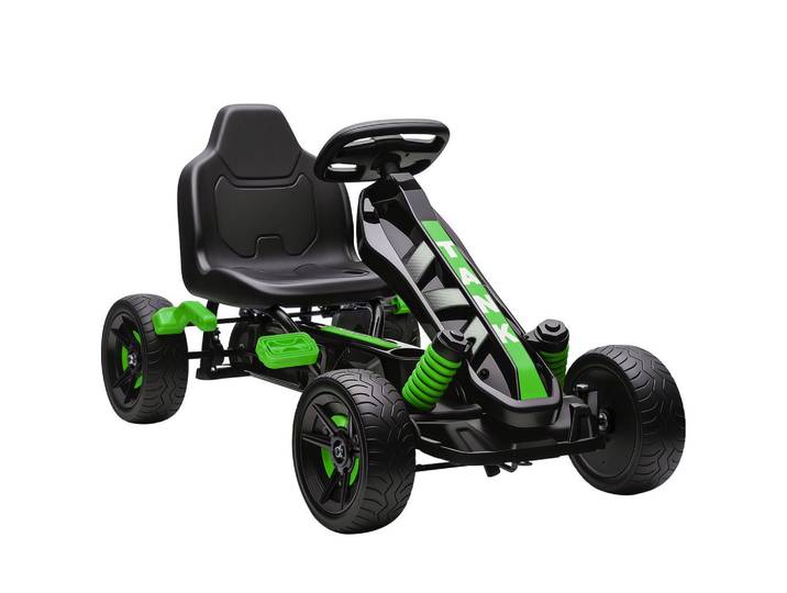 ComfortXL Tretkart De-13065 Freilauf Grün, Kunststoff, 59x60.5x100 cm, Spielzeug, Kinderfahrzeuge