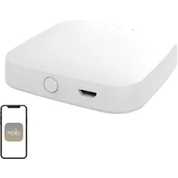 Moes ZHUB-W ZigBee/WLAN-Gateway, Smart Home Hub, Weiss