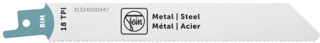 Fein Lame de scie sabre BIM 130T18 MS (31324000447   31324000447)