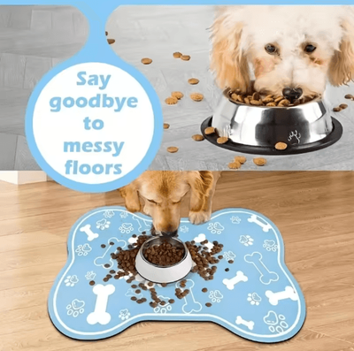 Inspire Picks Non Slip Pet Feeding Mat For Dogs And Cats Scratch Resistant And Quick Drying pink