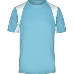 James & Nicholson Herren Lauf Shirt T-Shirt JN306 ocean/white XXL