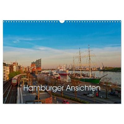 Hamburger Ansichten (Wandkalender 2027 DIN A3 quer), CALVENDO Monatskalender