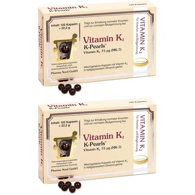 Vitamin K2 K-Pearls Weichkapseln 2x 2x120 St