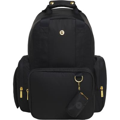 Wickeltasche HUGGIES BABYWEAR, Damen, schwarz, Canvas, Nylon, unifarben, Taschen, inklusive Wickelunterlage, ohne abgebildete Accessories
