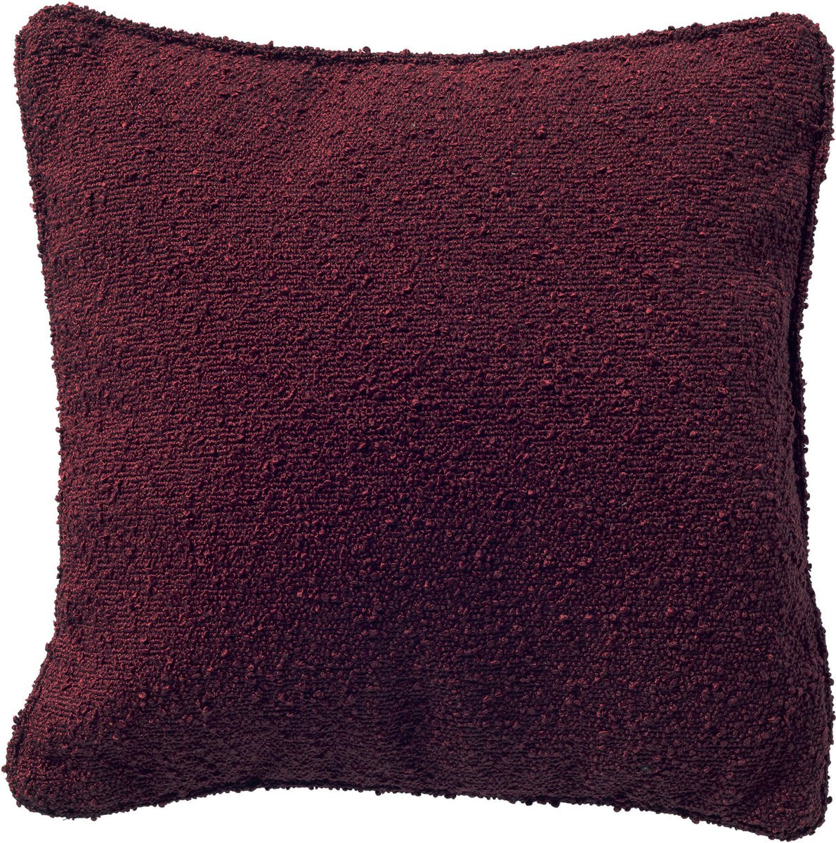 Dutch Decor ONNO sierkussen - Maroon Banner - Rood - Bouclé - 60 x 60 cm - Inclusief binnenkussen