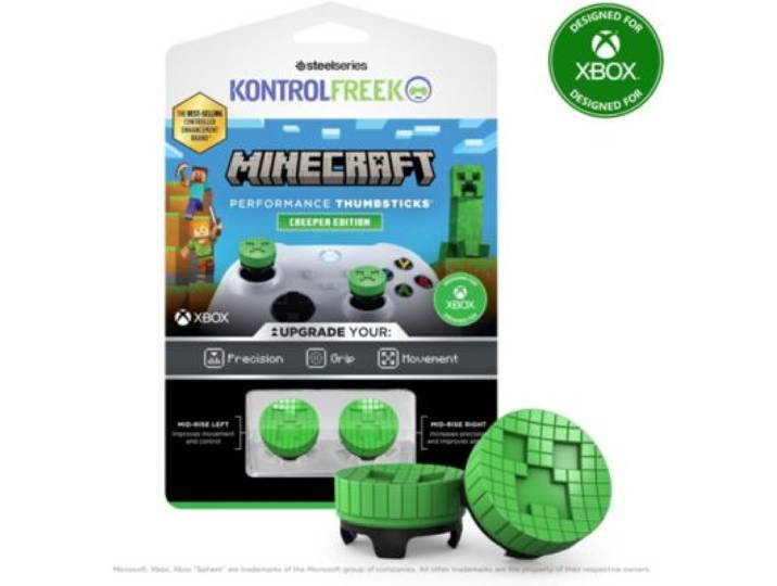 Steelseries - Accessoire Manette Minecraft Creeper Xbx Kit