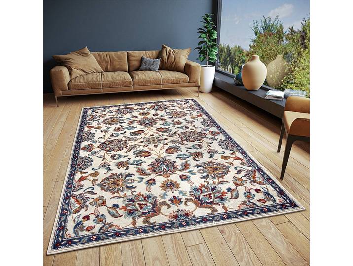 Orientteppich Caracci Beige/Cremeweiß 57 x 90cm Vorderseite Polypropylen Rückseite: Jute / Polypropylen
