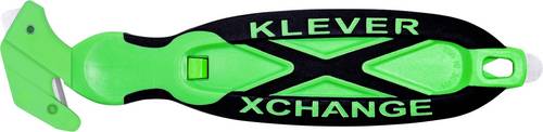KLEVER KCJ-XC-65X XChange 65 Kleen Sicherheitsmesser Grün-Schwarz, 10St.