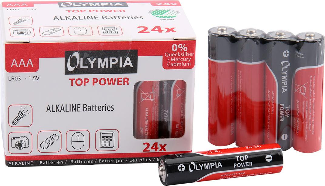 Olympia Alkaline Batterijen AAA 24 stuks
