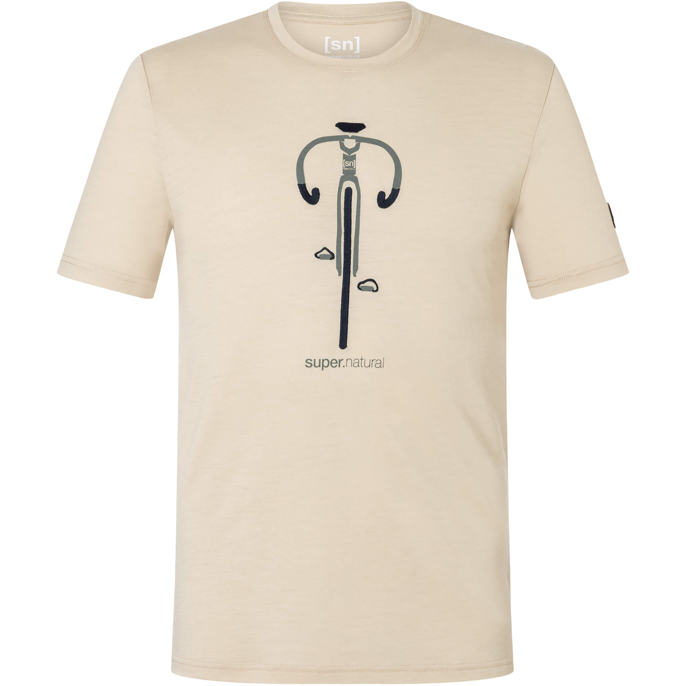 Super.Natural Vintage Bike Herren T-Shirts beige Größe M Trekking Hautfreundlich Merinowolle