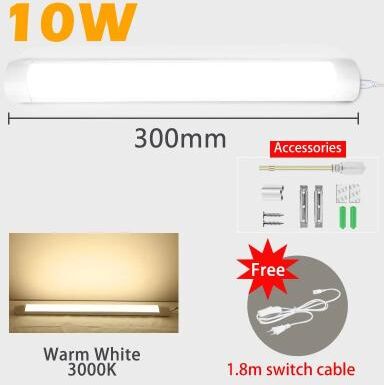 Uplifted Goods LED Under Cabinet Lighting With Warm And Cool White Options 10w 0.3m Warm White us Plug