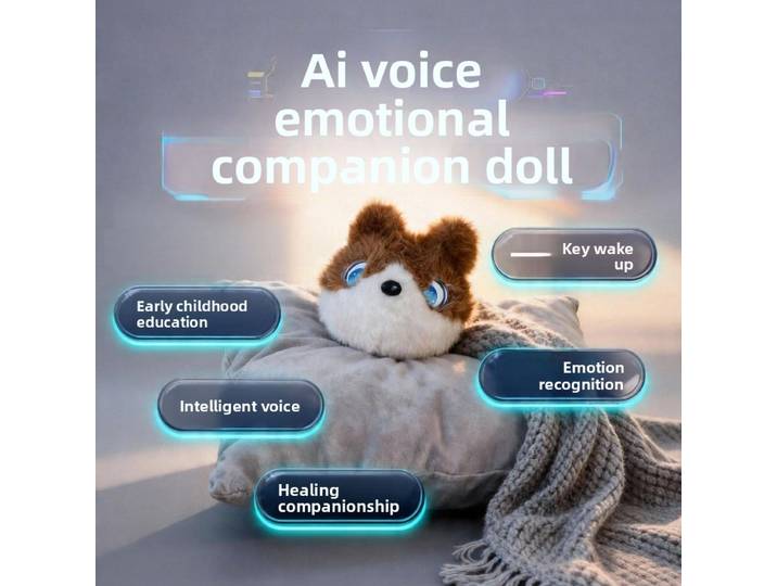 Robot intelligent IA, compagnon de conversation, peluche robot, poupée électronique tendance, cadeau d'anniversaire ou scolaire