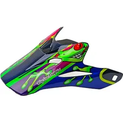 Arai MX-V Barcia Frog Replica, Helmschirm - Blau/Grün/Lila