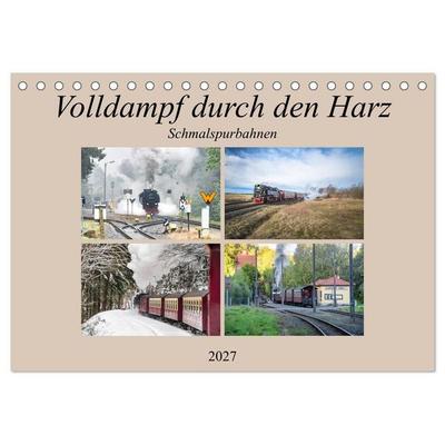 Volldampf durch den Harz (Tischkalender 2027 DIN A5 quer), CALVENDO Monatskalender