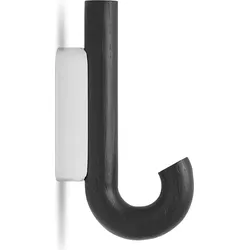 Gejst Wandhaken, 13,3 cm, schwarz, Eiche, Chrom