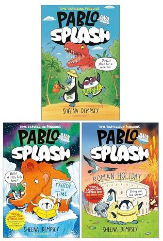 Bloomsbury UK Ltd Pablo and Splash Graphic Novel Series by Sheena Dempsey Illustrated 3 Books Collection Set (Pablo and Splash, Pablo and Splash: Frozen in Time and Pab
