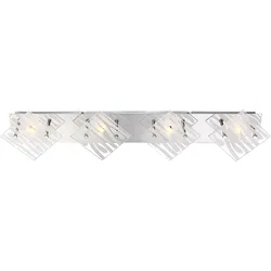 Hochwertige Decken Leuchte Wohn Ess Zimmer Beleuchtung Glas Chrom Elemente Globo 48694-4
