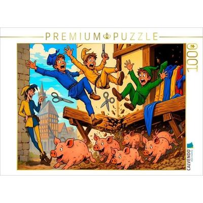 CALVENDO Puzzle Der Flug der Schneider | 1000 Teile Lege-Größe 64 × 48 cm Foto-Puzzle für glückliche Stunden