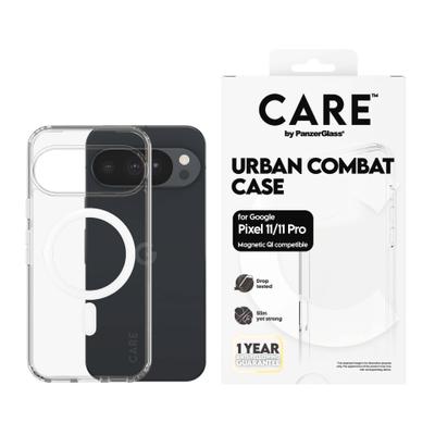 CARE BY PANZERGLASS Handyhülle "Urban Combat Case für Google Pixel 11", transparent, Smartphones, Hüllen, Backcover, Schutzhülle, Handyschutzhülle, Case, Schutzcase, stoßfest