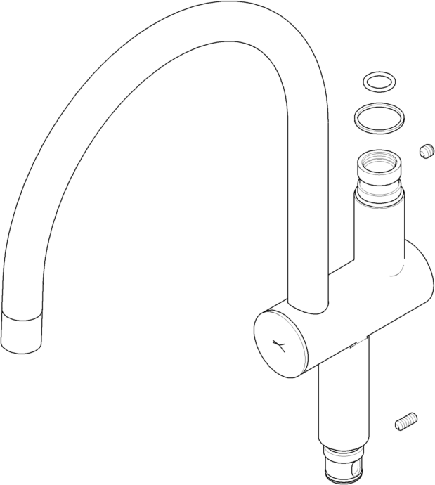 Dornbracht Reparaturset kpl. Auslauf 90198801901-00 chrom