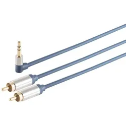 Home-Cinema 3,5mm St. 90° - 2x RCA St. 0,75m