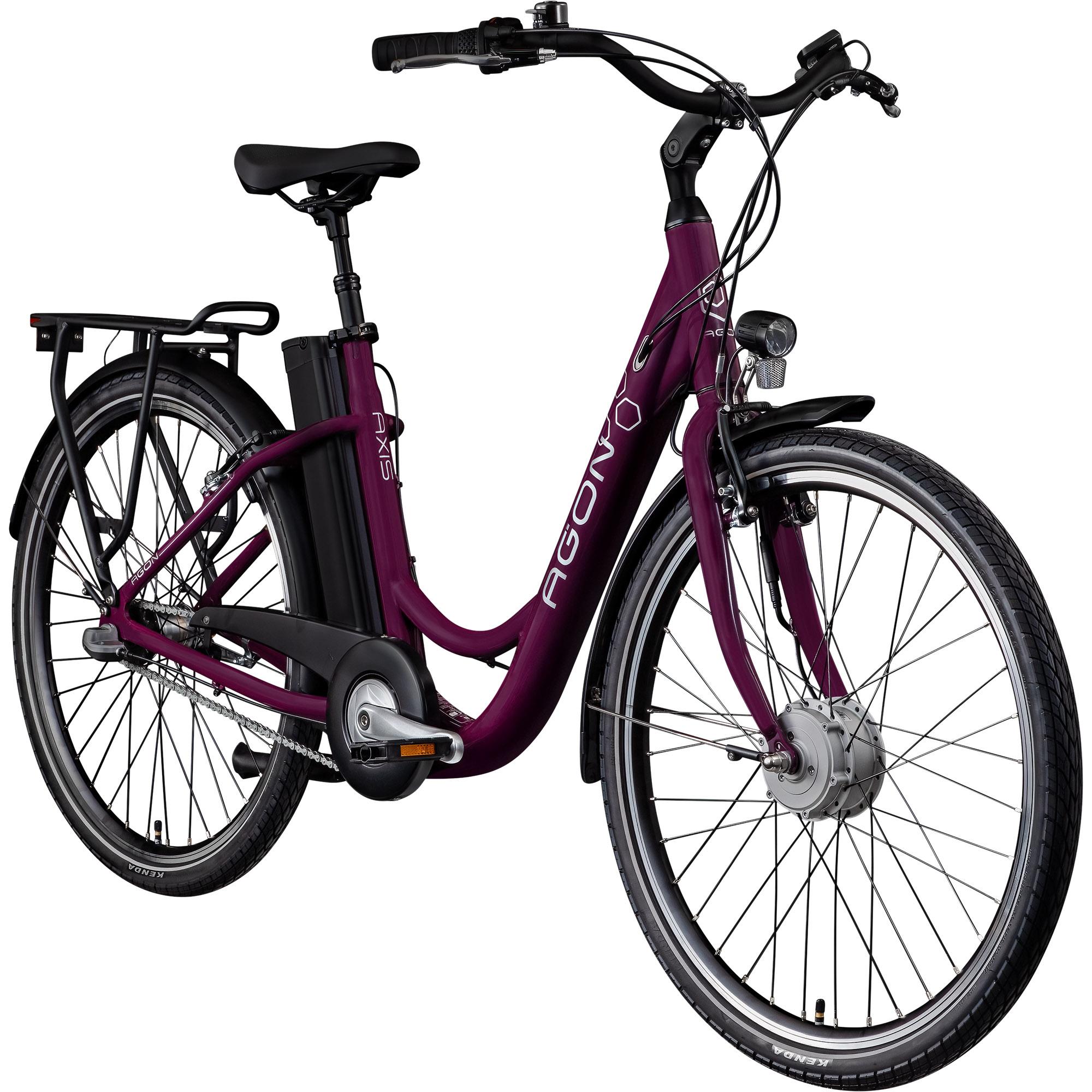 Agon Axis E-Bike 26 Zoll Citybike purple violet
