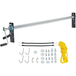 VEVOR Planenroller-Set mit Handkurbel, 162,6 cm bis 264,2 cm breit, Aluminiumlegierung, manueller Planenroller auf Kabinenhöhe für Muldenkipper mit 17,8 cm Schwammgriff, perfekt für Muldenkipper, Anhä