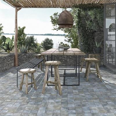 "Merola Tile Kings Etna Blue 13-1/8"" x 13-1/8"" Ceramic Floor and Wall Tile"